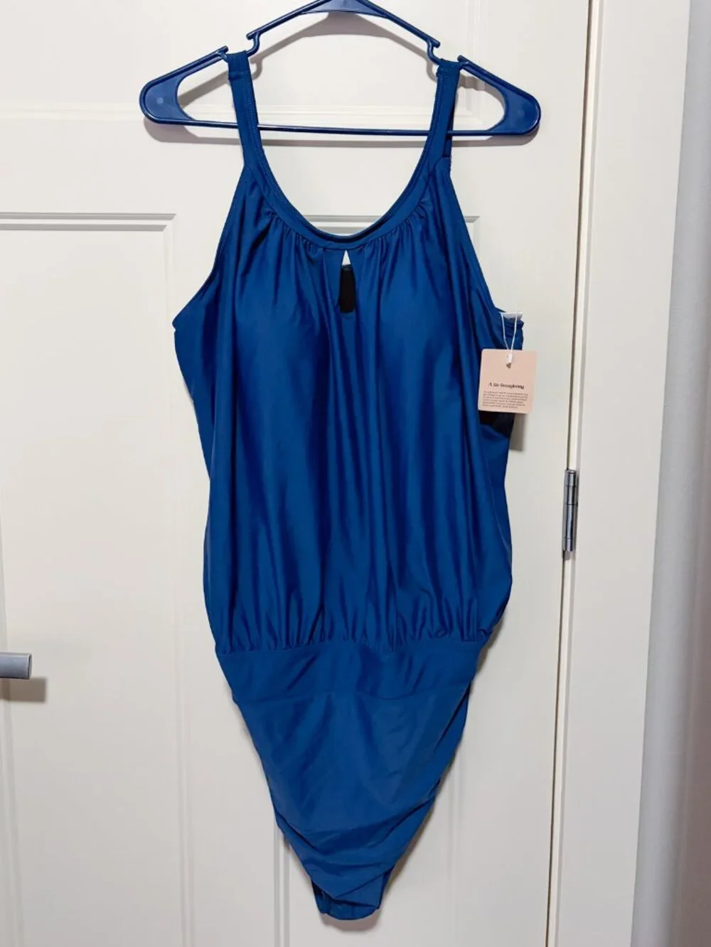 NWT BloomChic 18-20 (2X) Swim One Piece Tummy Hider - Blue - Picture 2 of 6